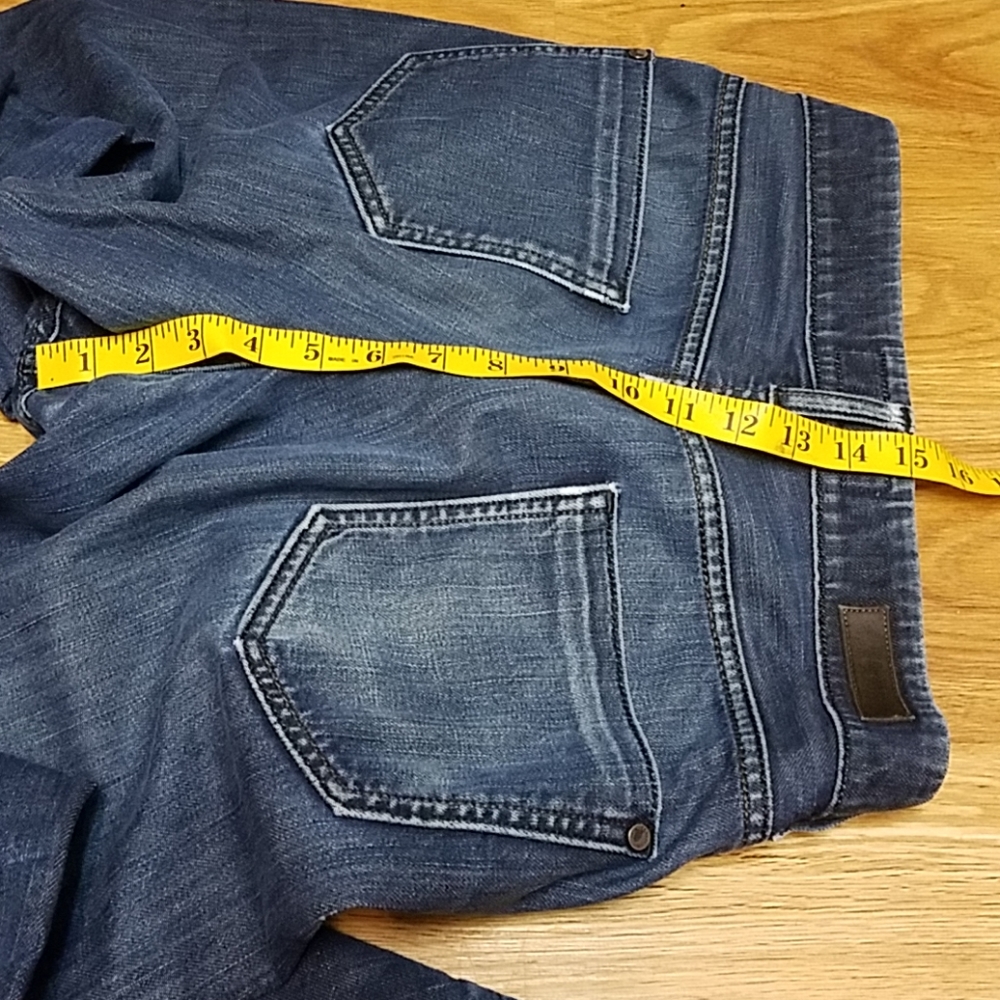 VITAGE HUGO BOSS MEN'S 34x29 DARK FADED STRAIGHT DENIM JEANS - Picture 3 of 8